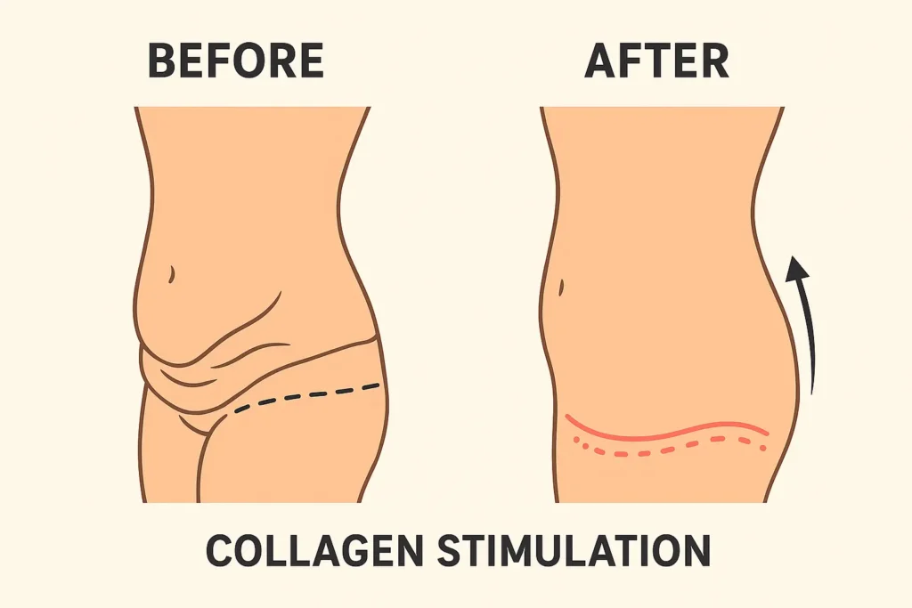 Before and after results for sagging skin after weight loss injections Lancaster