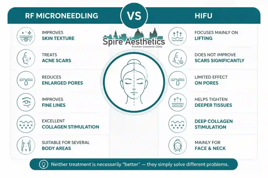 RF Microneedling vs HIFU: Which Treatment Gives Better Results Lancaster?